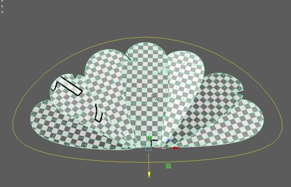 Tropical leafs 3D model_4