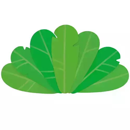 Tropical leafs 3D model