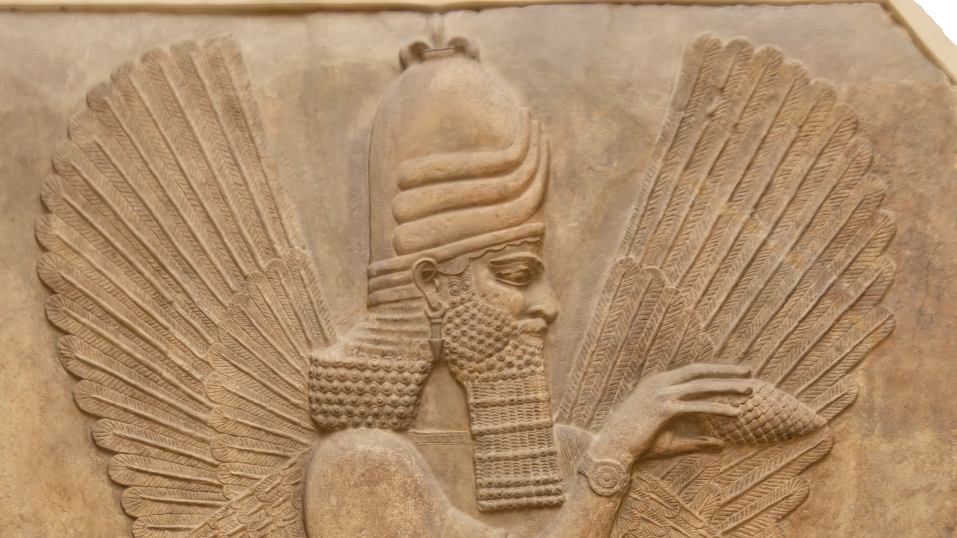 Assyrian Winged Genie Guardian and Bestower of Blessings Low-poly 3D model_28