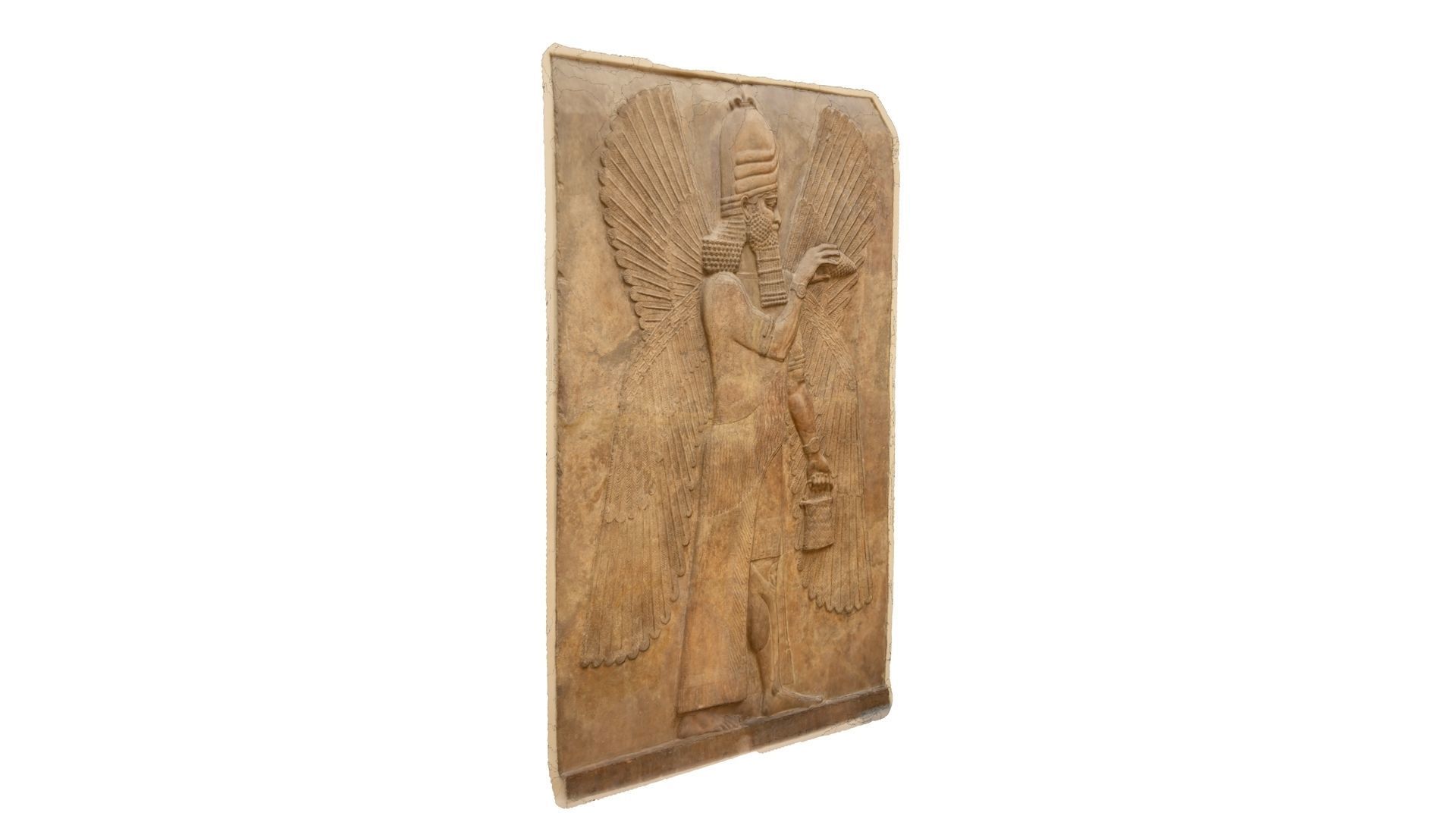Assyrian Winged Genie Guardian and Bestower of Blessings Low-poly 3D model_48