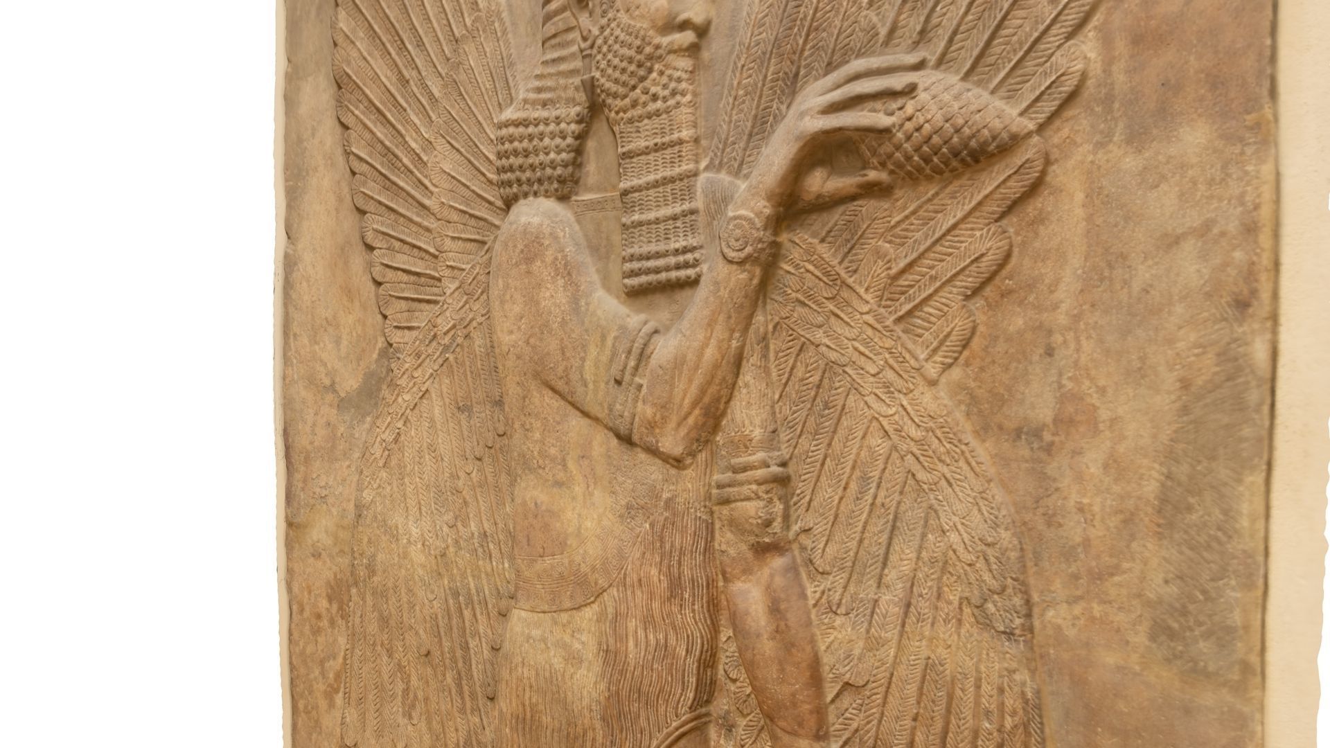 Assyrian Winged Genie Guardian and Bestower of Blessings Low-poly 3D model_38