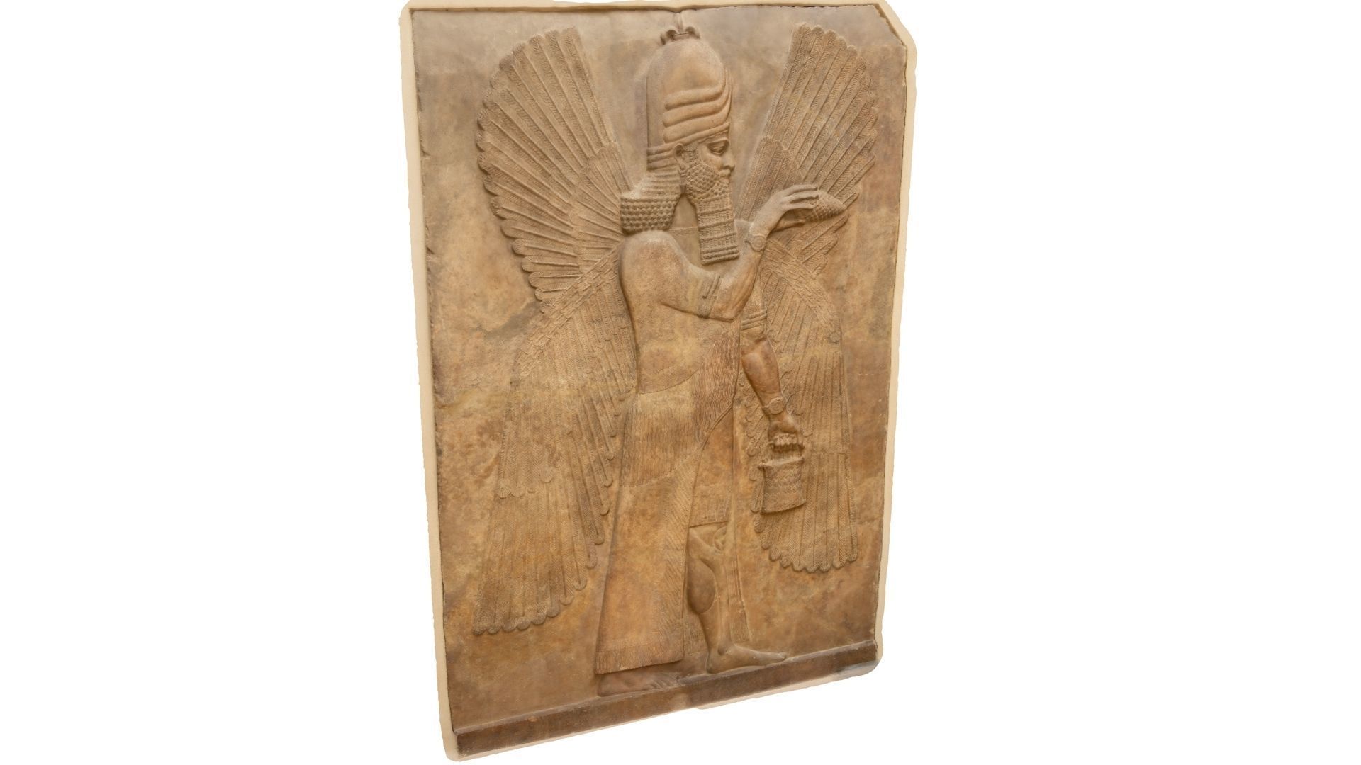 Assyrian Winged Genie Guardian and Bestower of Blessings Low-poly 3D model_71