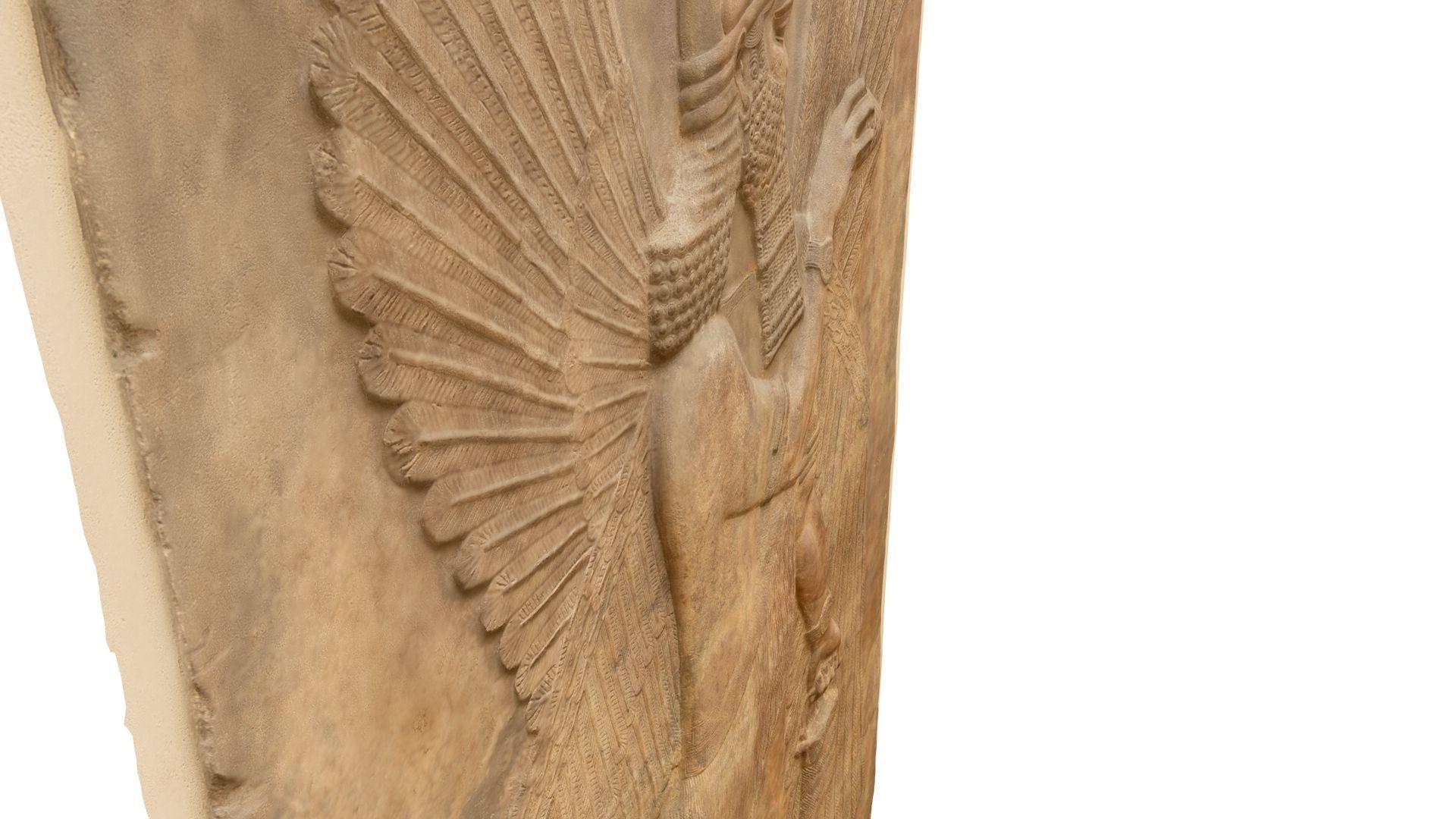 Assyrian Winged Genie Guardian and Bestower of Blessings Low-poly 3D model_70