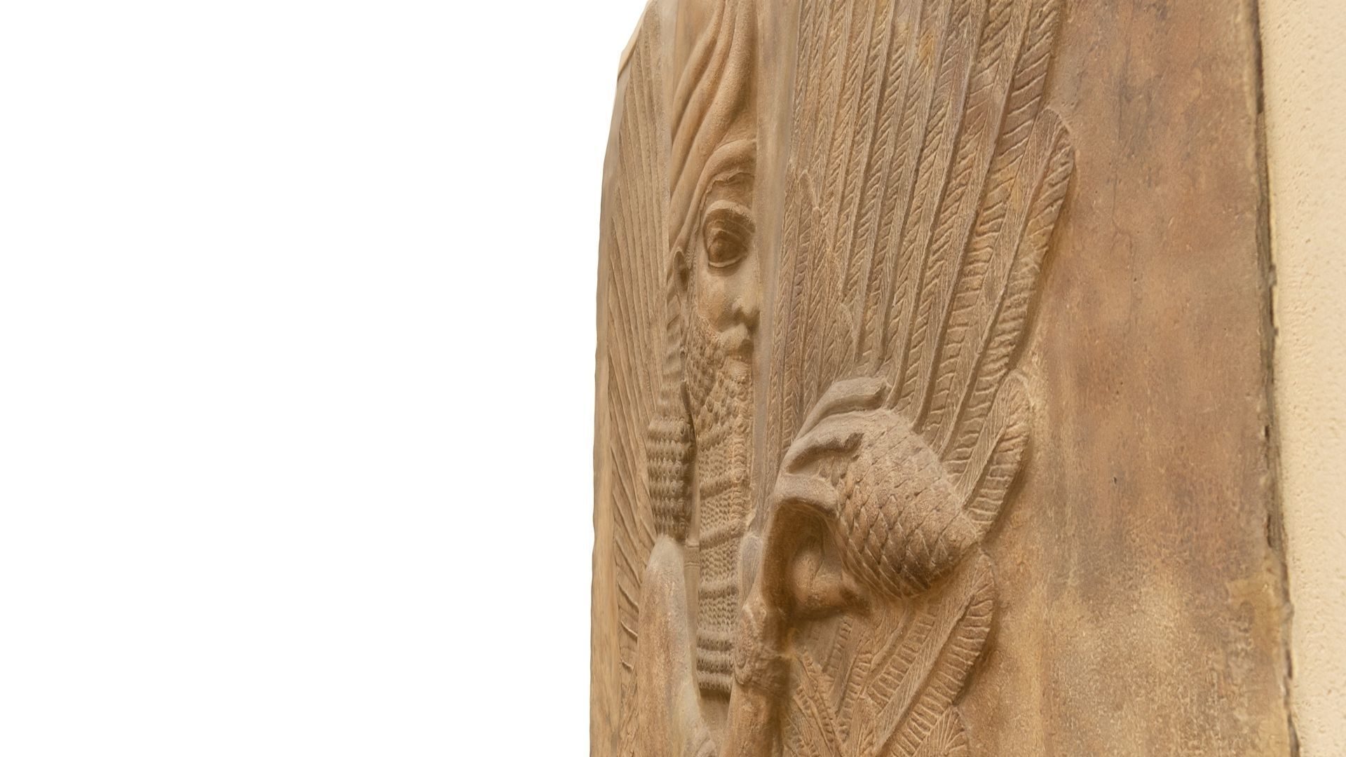 Assyrian Winged Genie Guardian and Bestower of Blessings Low-poly 3D model_67