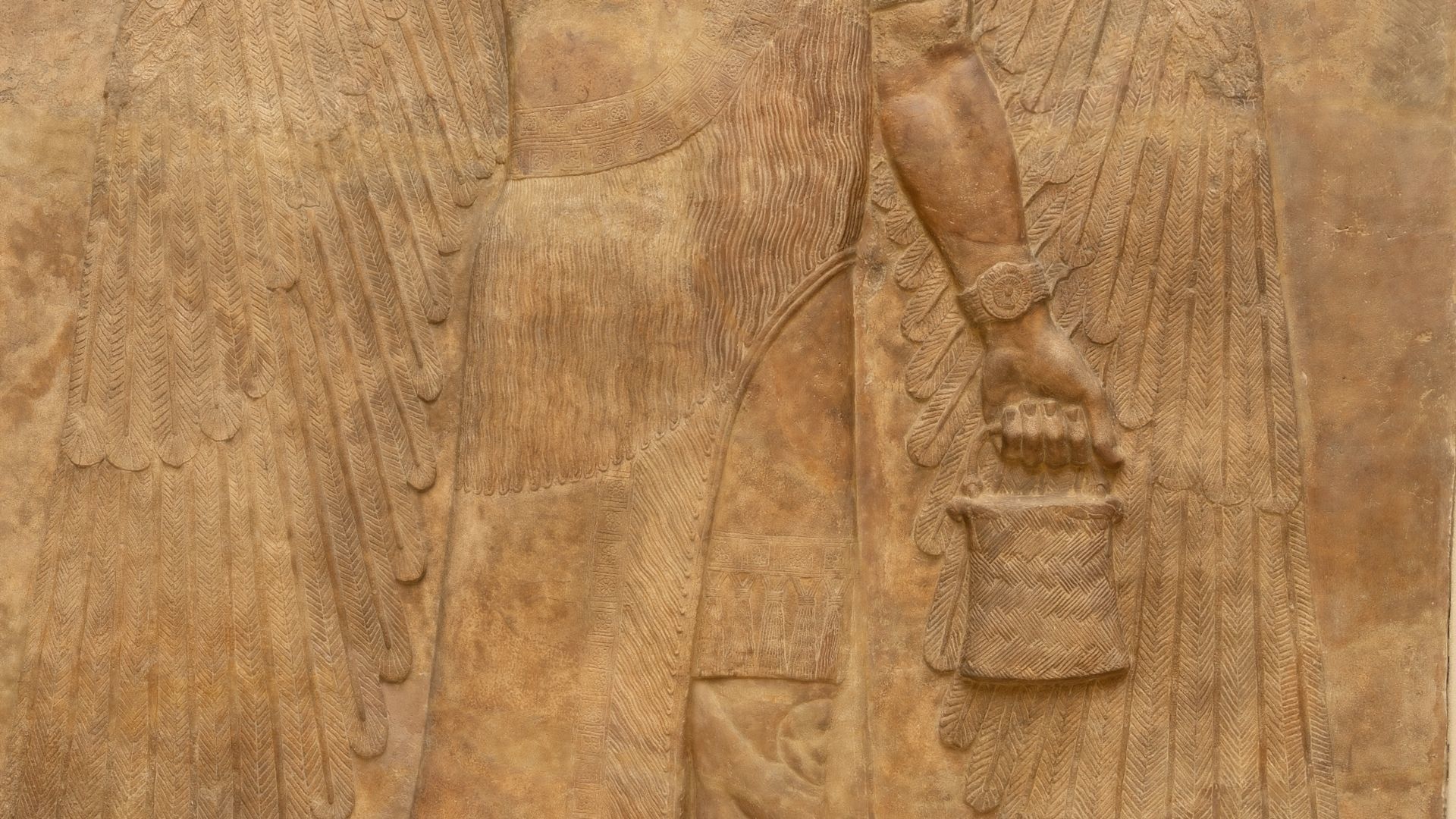 Assyrian Winged Genie Guardian and Bestower of Blessings Low-poly 3D model_22