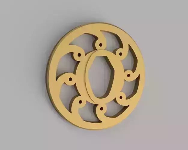 Tsuba for bokken - Waves 3D print model