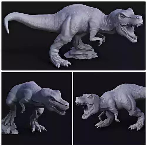 Tyrannosaurus rex pack for 3D printing