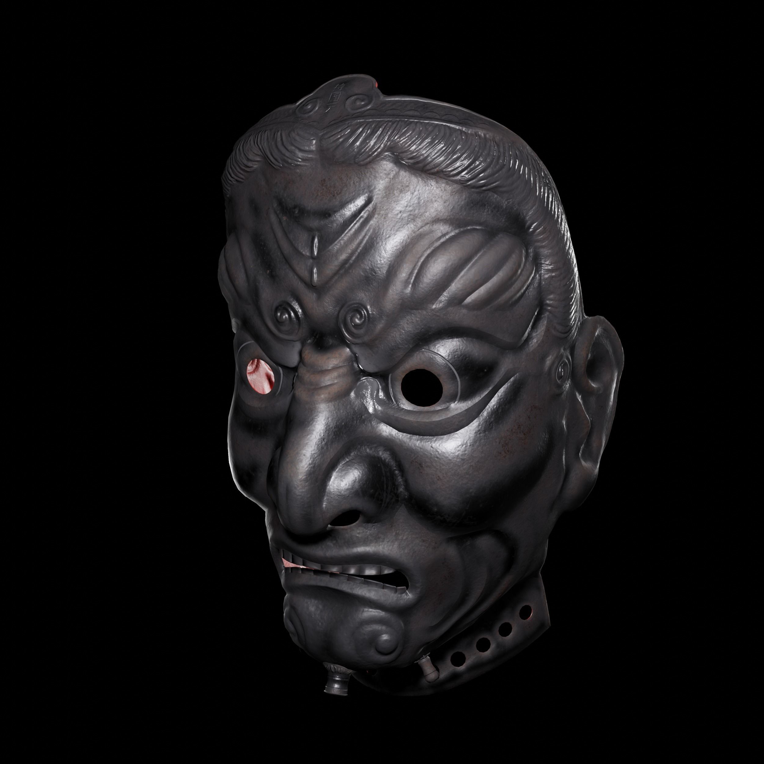Jikokuten Samurai Mask 3D model_3