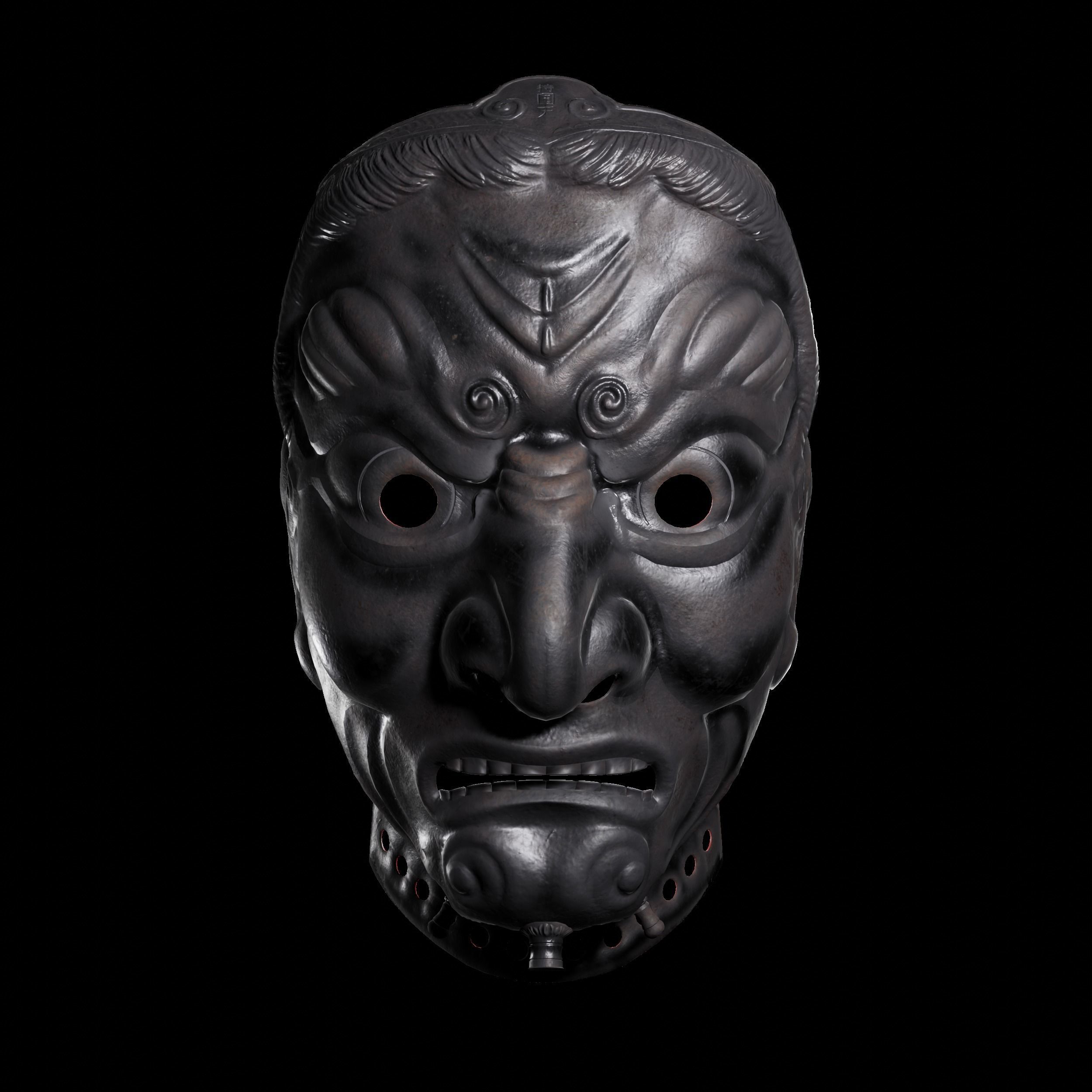 Jikokuten Samurai Mask 3D model_1