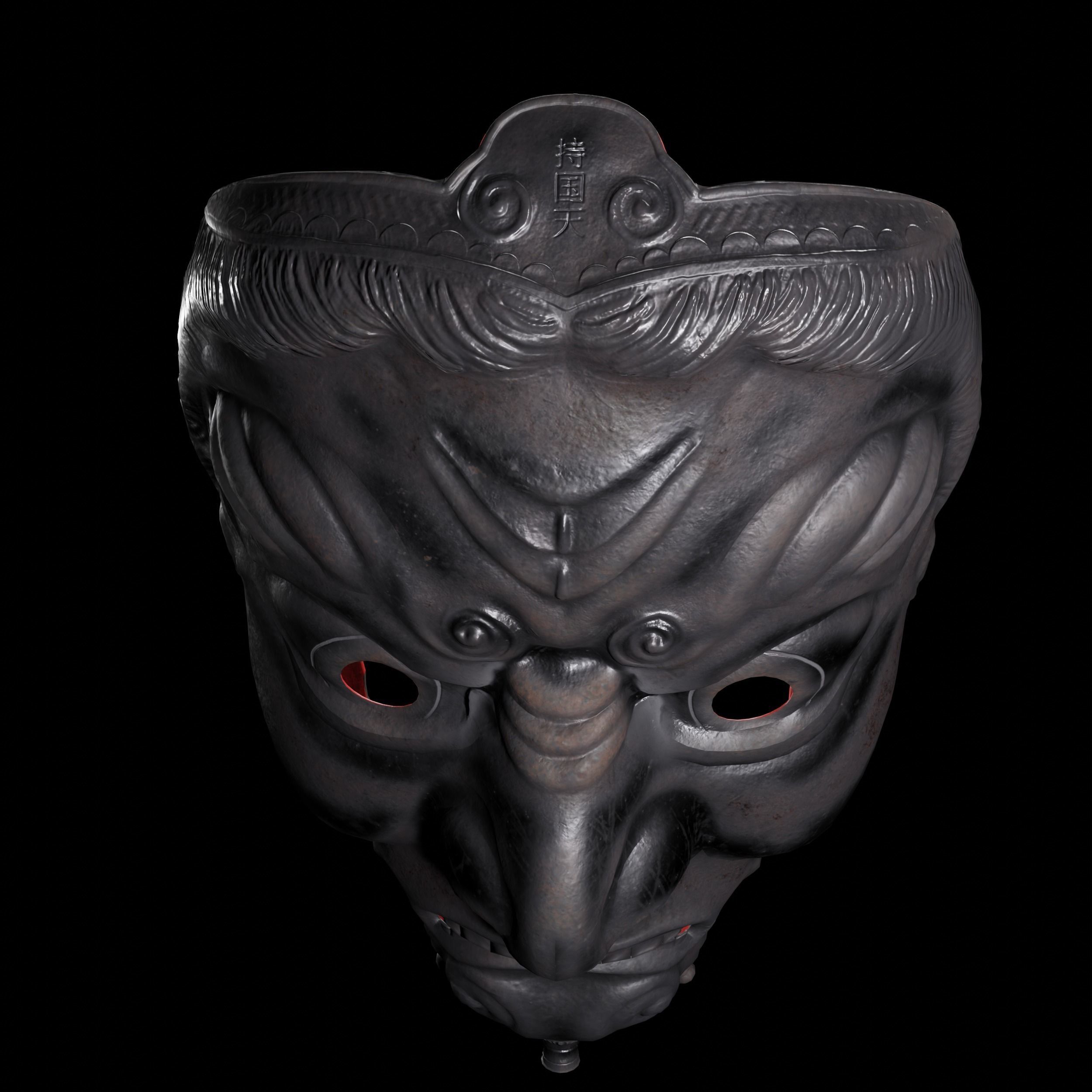 Jikokuten Samurai Mask 3D model_4
