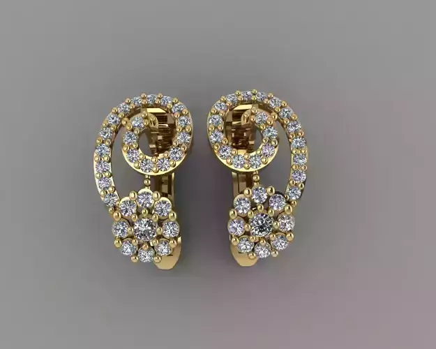 Y-116 diamond earring