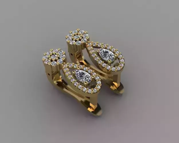 Y-117 diamond earring