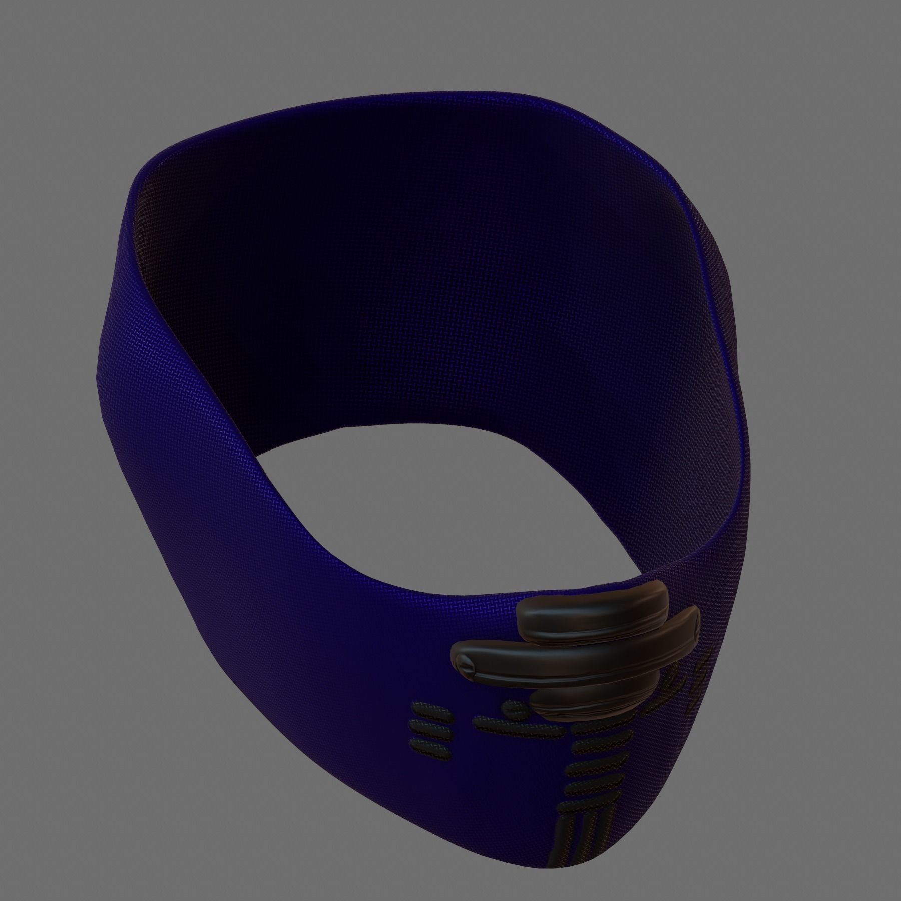 Gas mask helmet 3d model scifi Low-poly  Low-poly 3D model_2