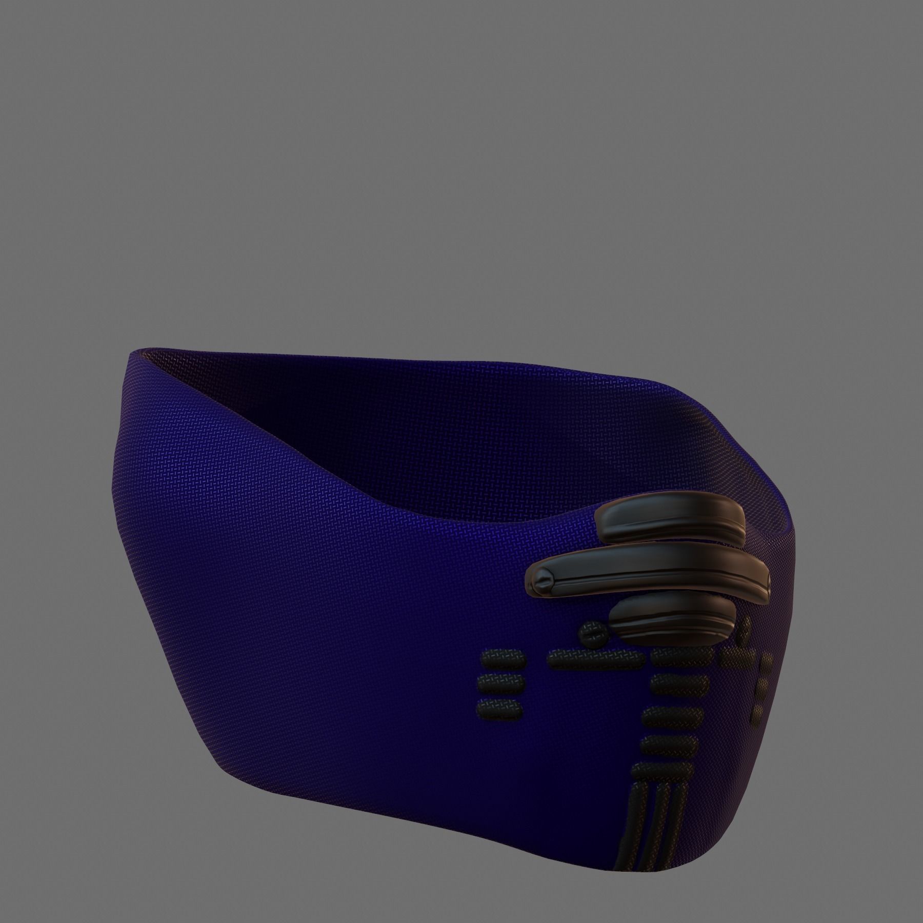 Gas mask helmet 3d model scifi Low-poly  Low-poly 3D model_5