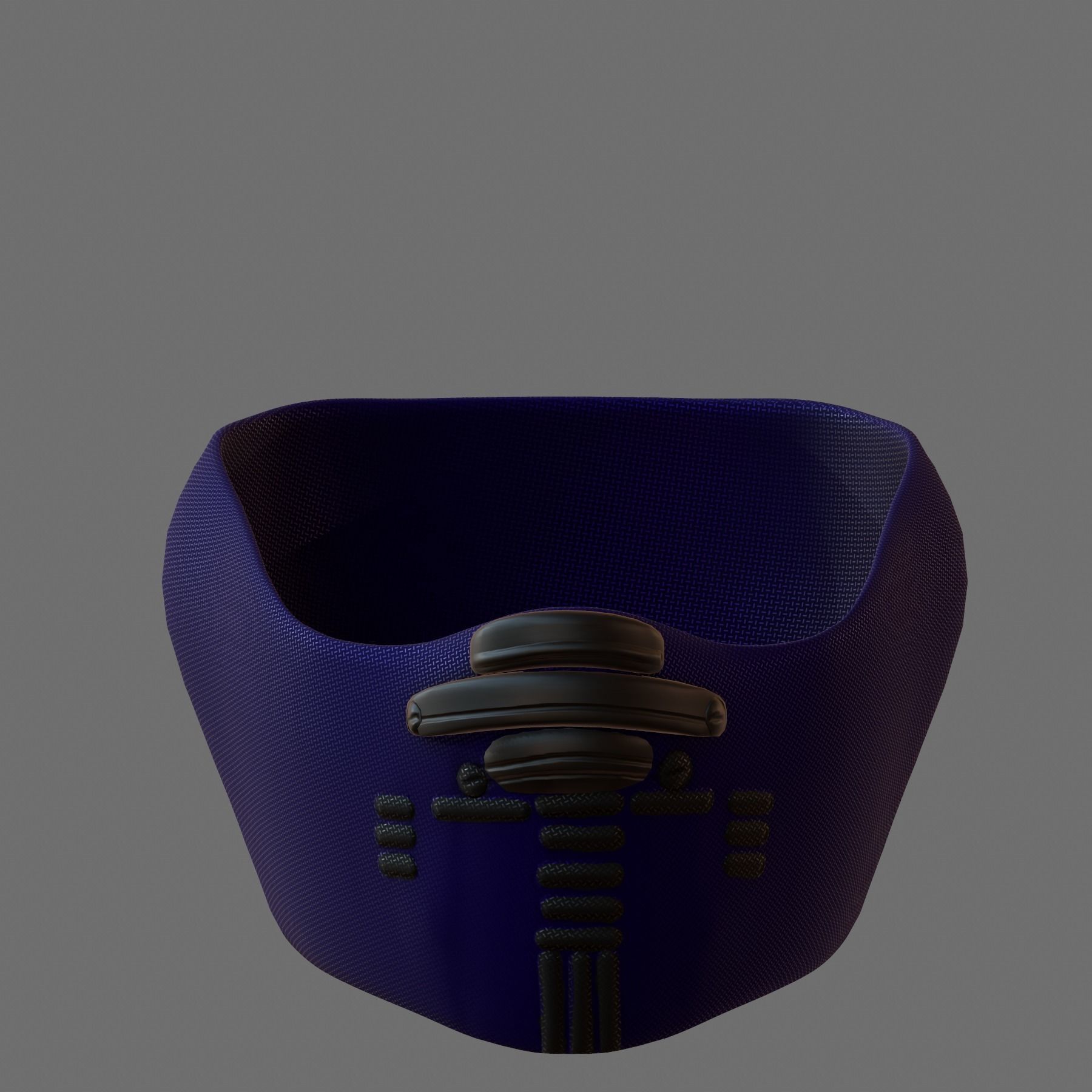 Gas mask helmet 3d model scifi Low-poly  Low-poly 3D model_3