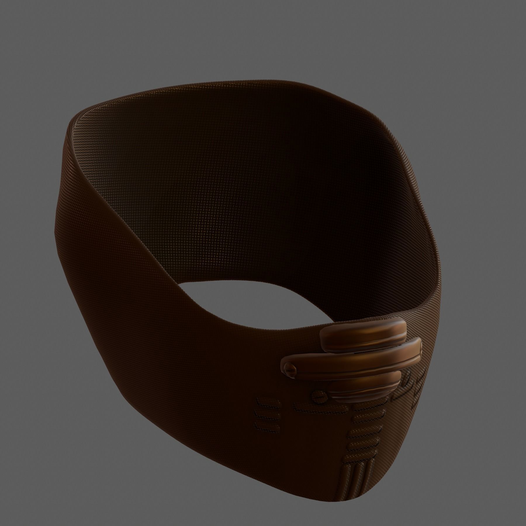 Gas mask helmet 3d model scifi Low-poly  Low-poly 3D model_7