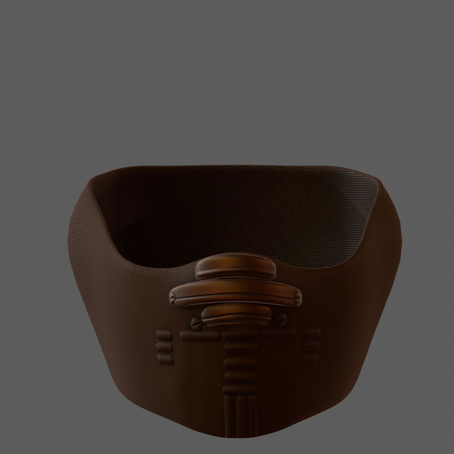 Gas mask helmet 3d model scifi Low-poly  Low-poly 3D model_1