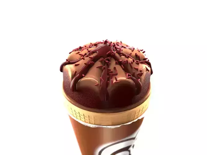 Cornetto chocolate ice cream cone