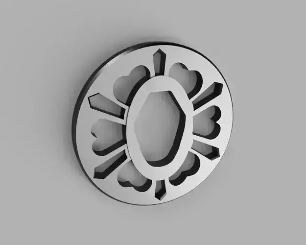 Tsuba for bokken Plum Blossom 3D print model