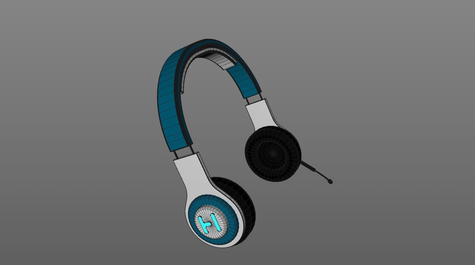 HEADPHONES headphone Low-poly 3D model_6