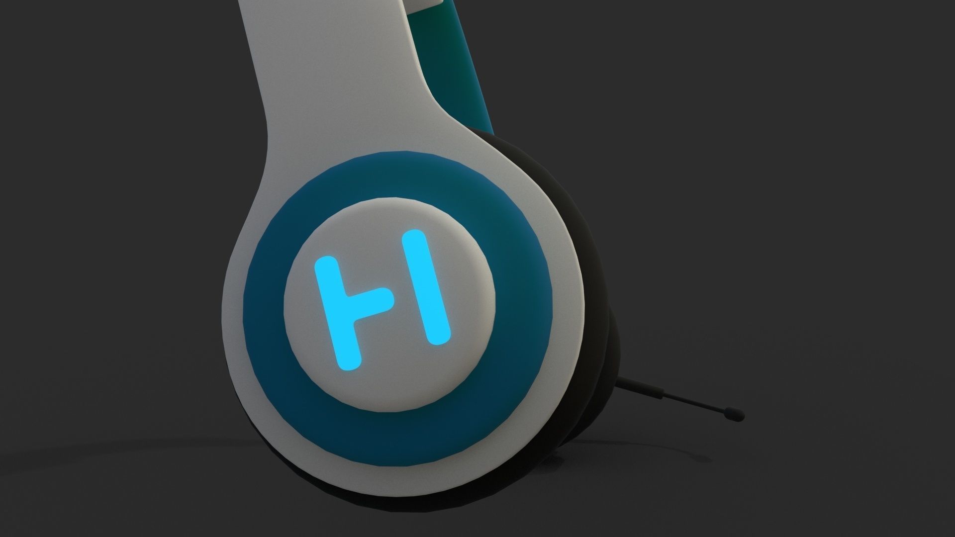 HEADPHONES headphone Low-poly 3D model_3