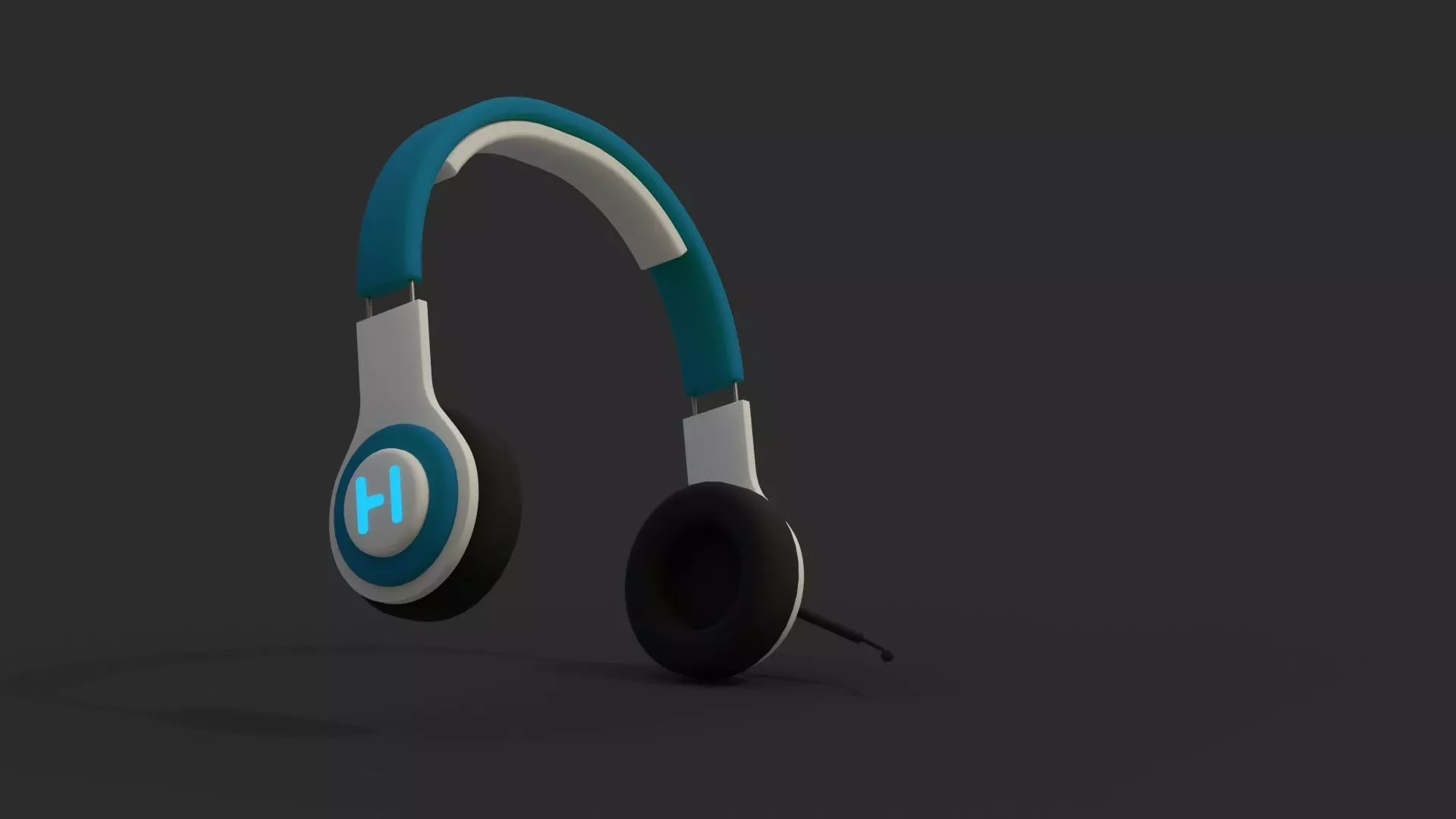 HEADPHONES headphone Low-poly 3D model_0