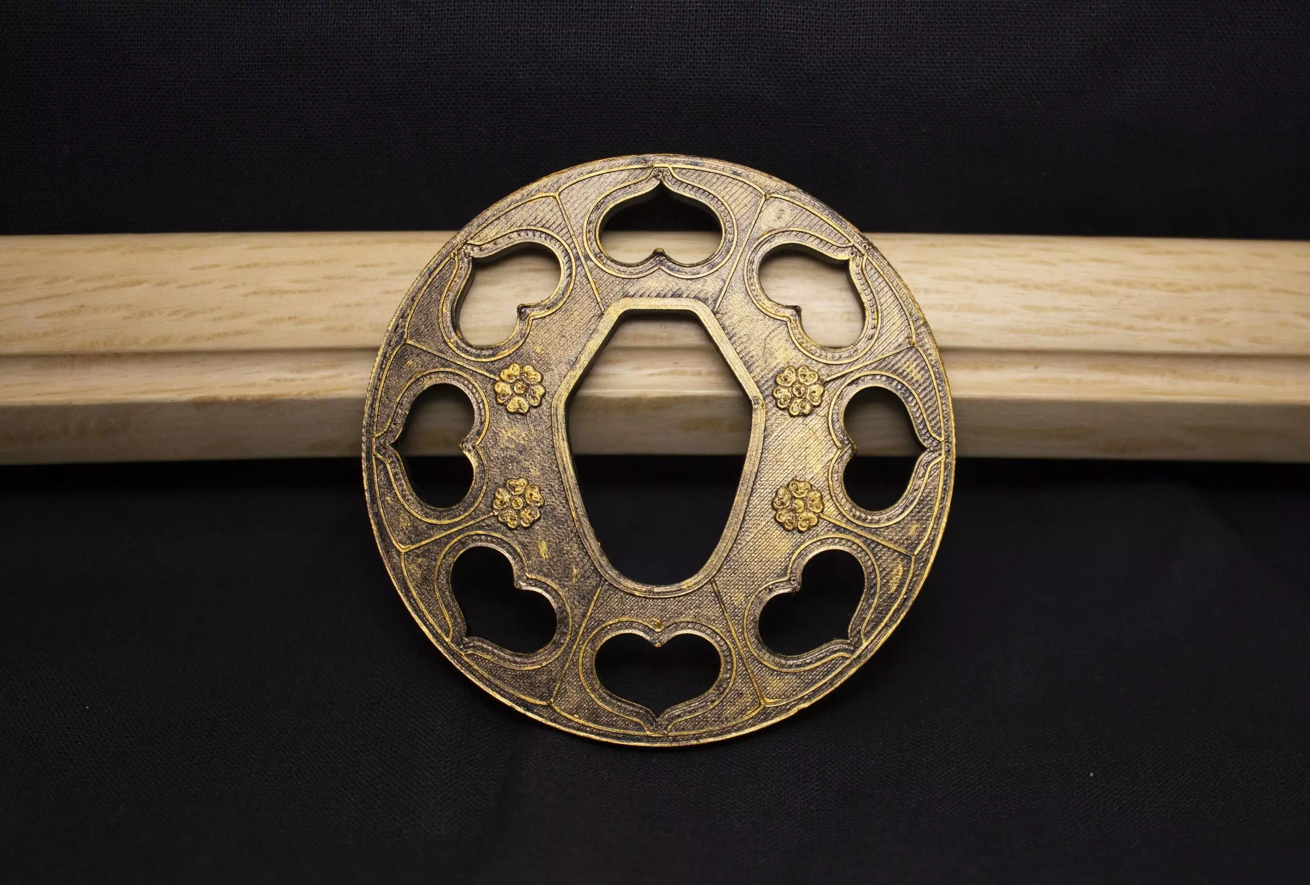 Tsuba for bokken 3D print model_0