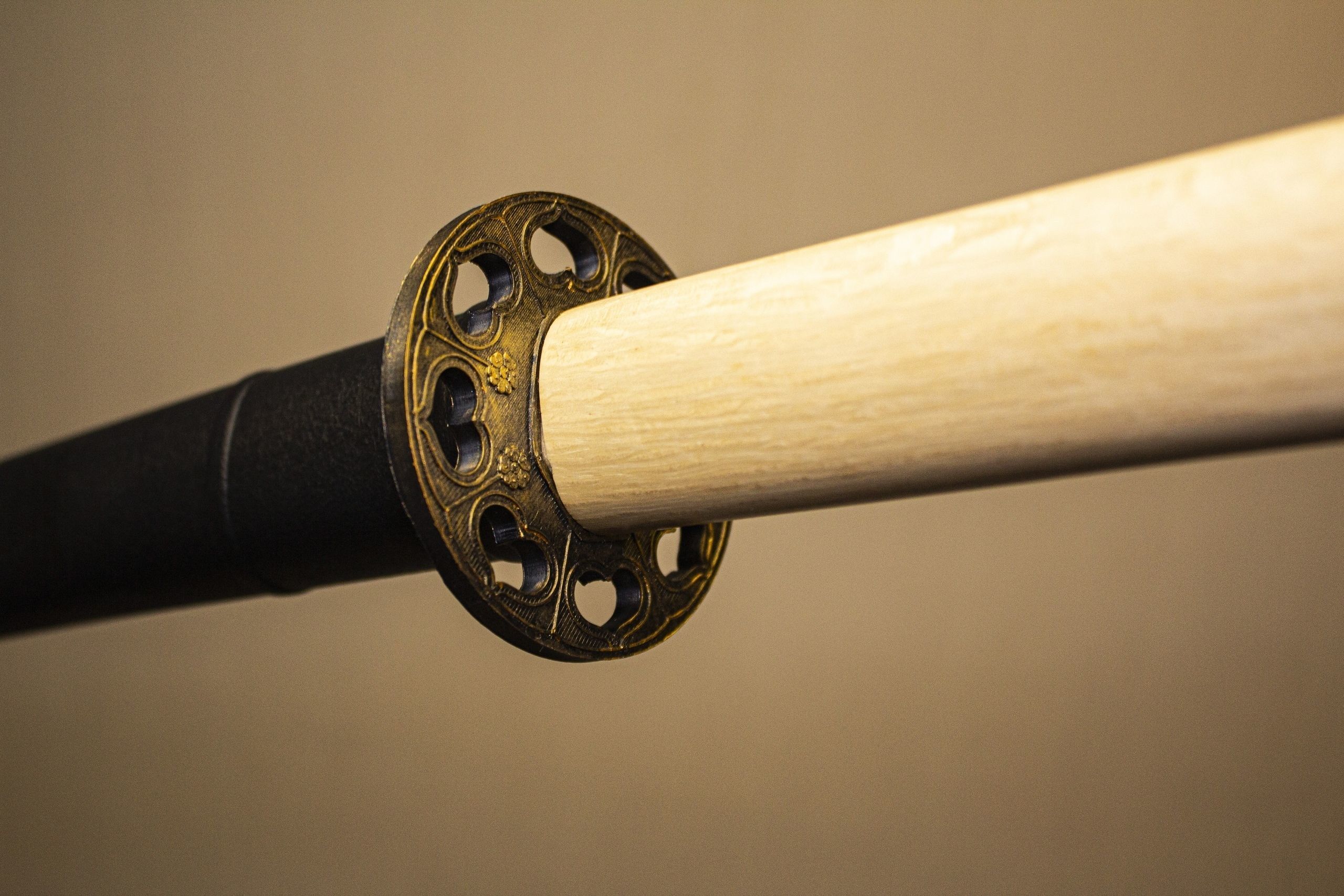 Tsuba for bokken 3D print model_1