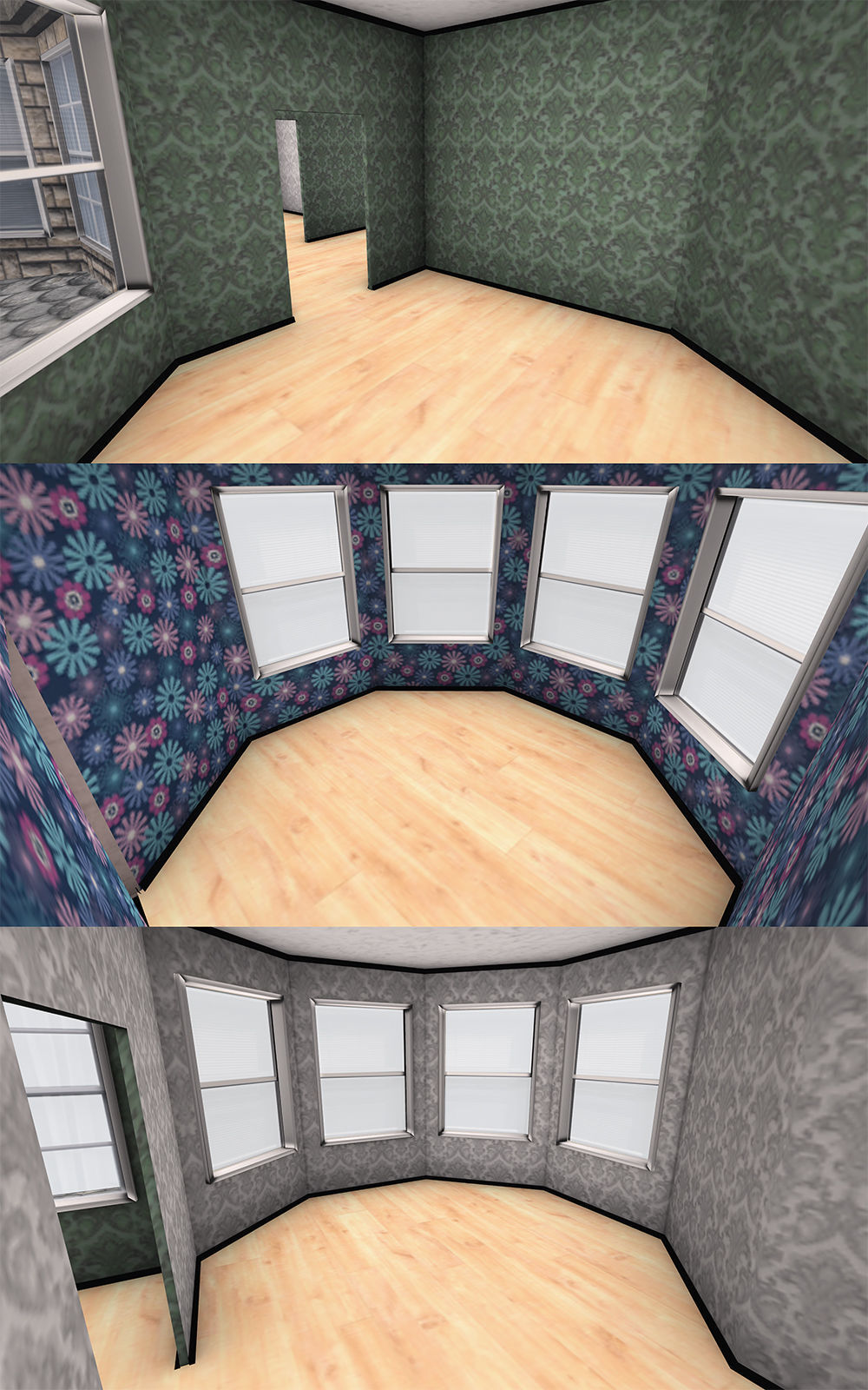 Victorian House Low-poly 3D model_3