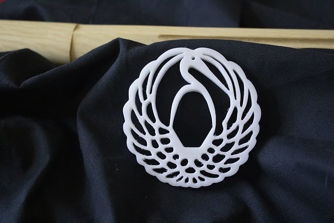 Tsuba for bokken -  Heron 3D print model