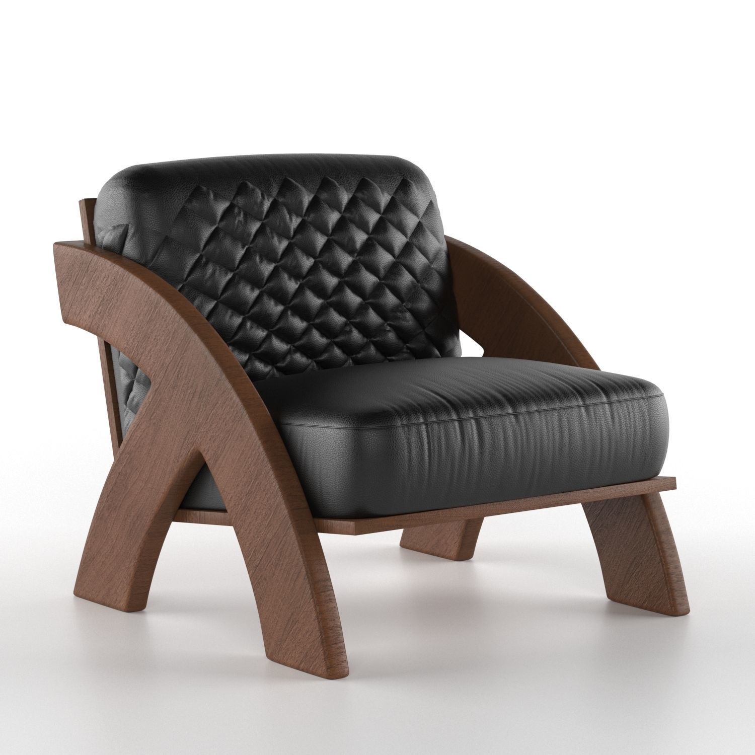 arm chair 01 3D model_1