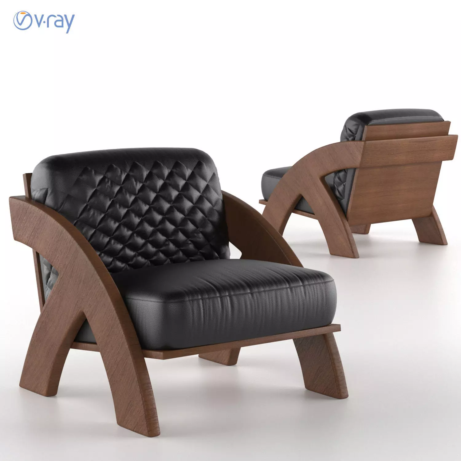 arm chair 01 3D model_0