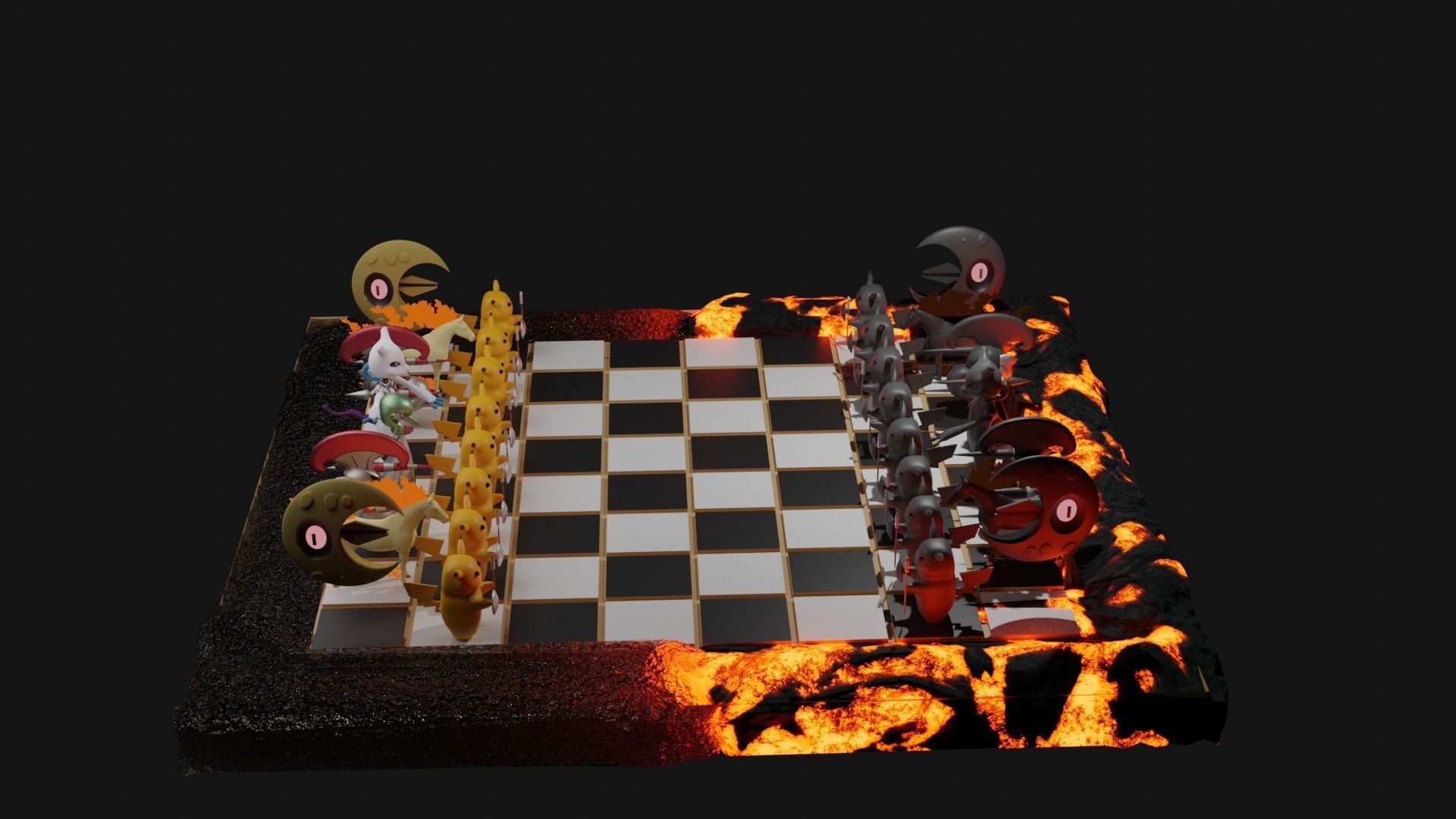 POKEMO CHESS FULL SET 3D print model_1