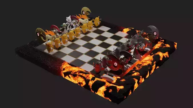 POKEMO CHESS FULL SET