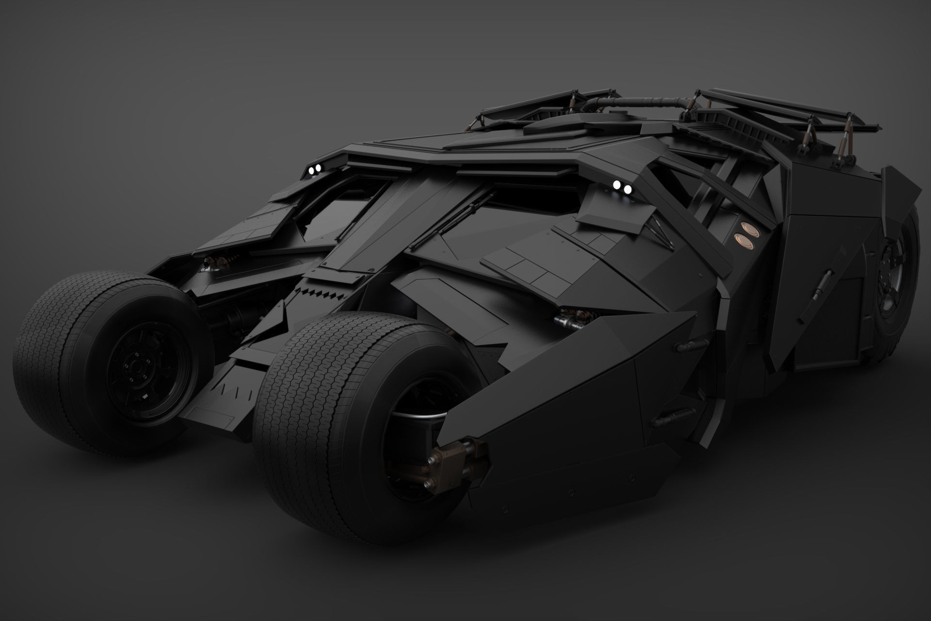 Batmobile 3D model from knight rises 3D model_2