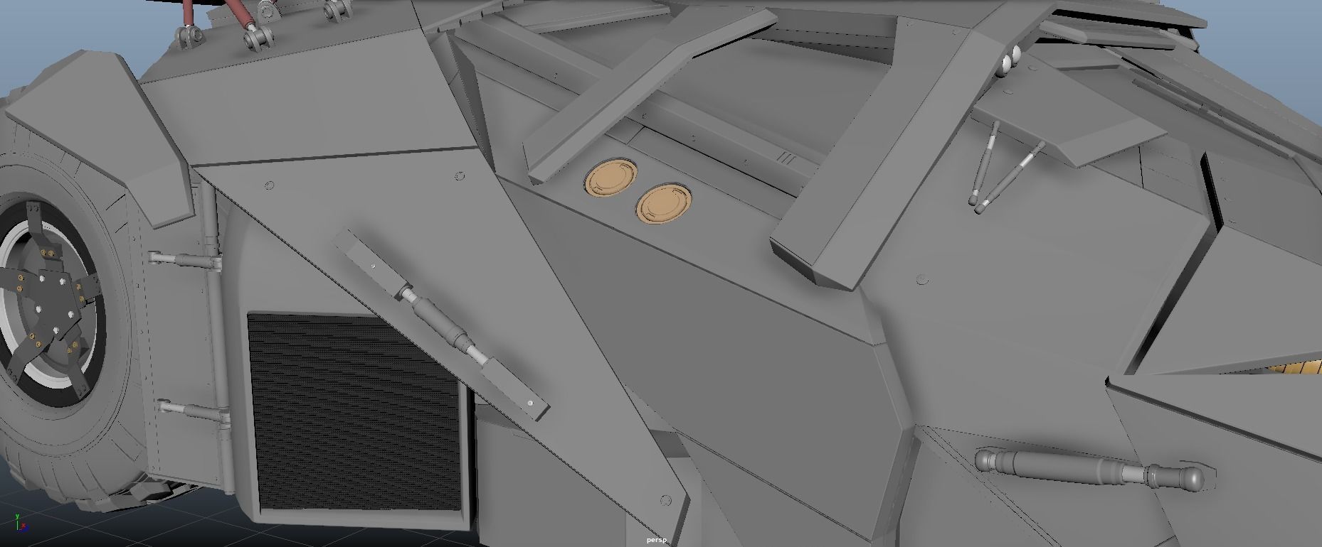 Batmobile 3D model from knight rises 3D model_6