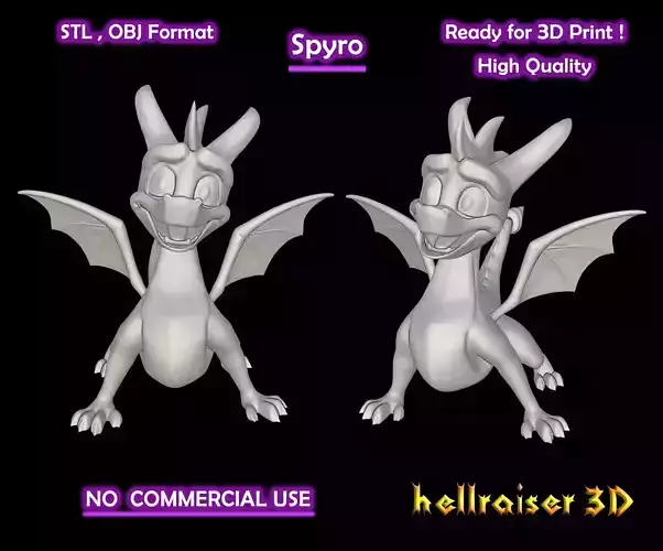 Spyro - 3D Printable Model