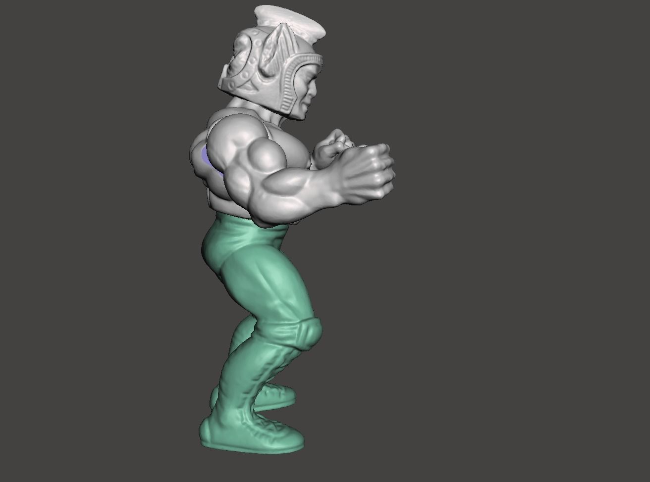 GALAXY FIGHTER VINTAGE ACTION FIGURE - GALAXY WARRIOR 3D print model_3
