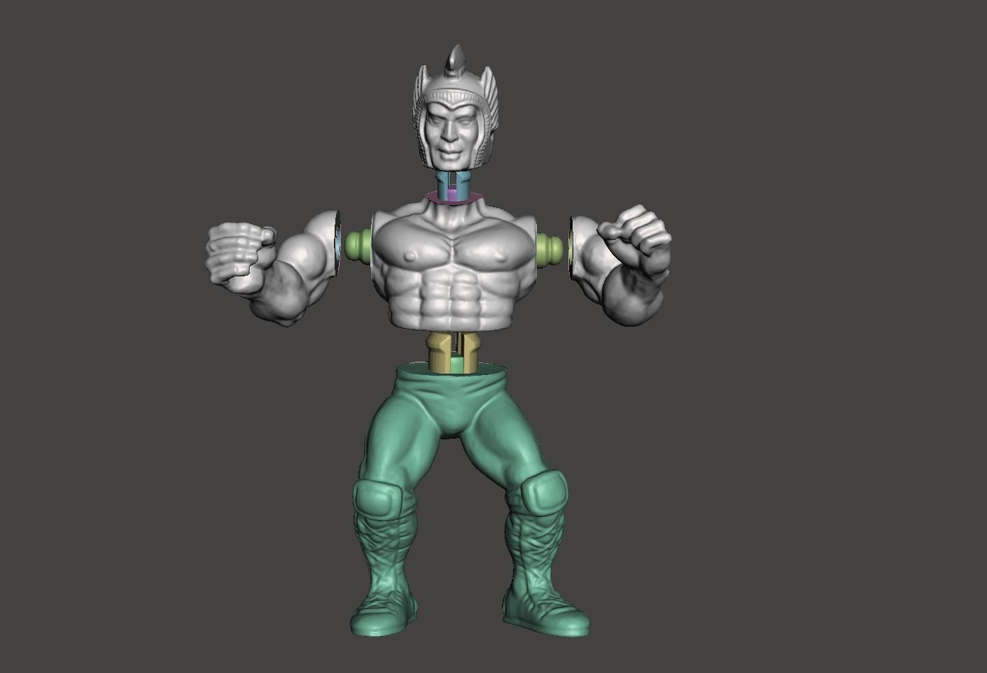 GALAXY FIGHTER VINTAGE ACTION FIGURE - GALAXY WARRIOR 3D print model_7