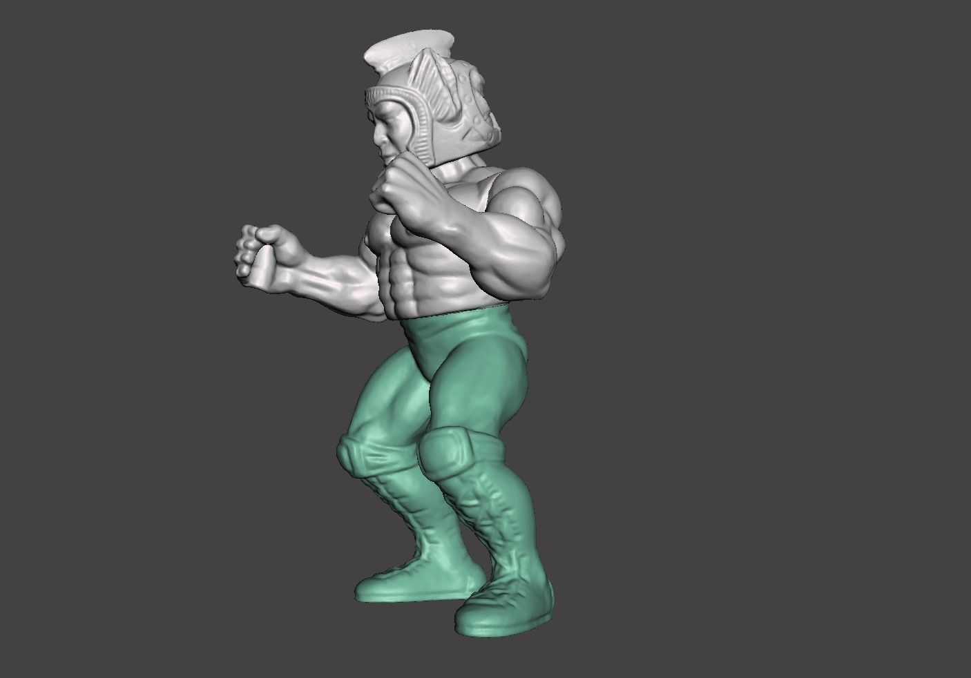 GALAXY FIGHTER VINTAGE ACTION FIGURE - GALAXY WARRIOR 3D print model_1