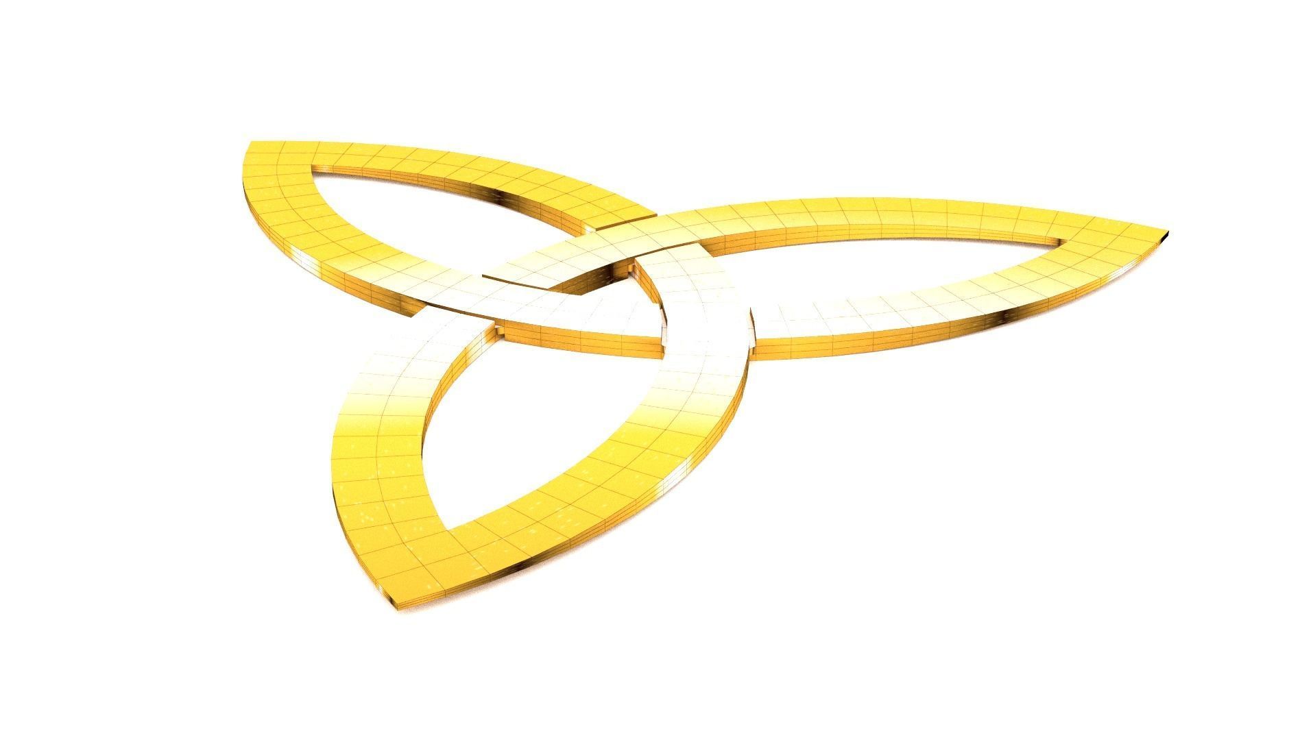 Triquetra 3D print model_2