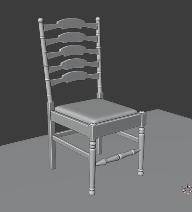 Dining Table 3D model_6