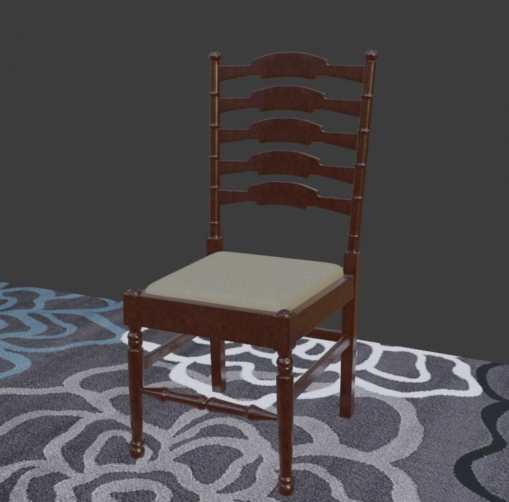 Dining Table 3D model_9