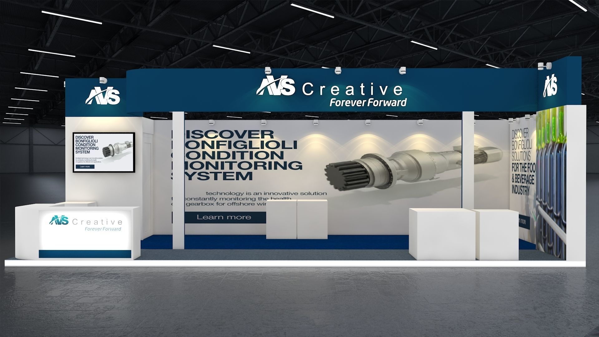 Exhibition Stand 3D model_1