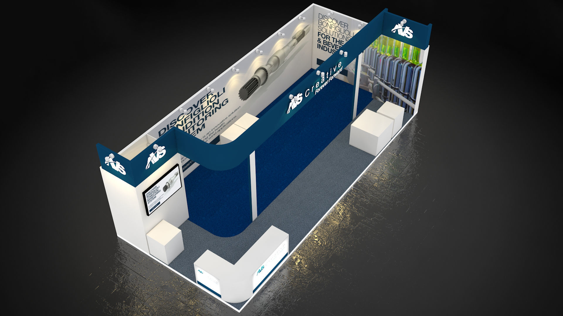 Exhibition Stand 3D model_3