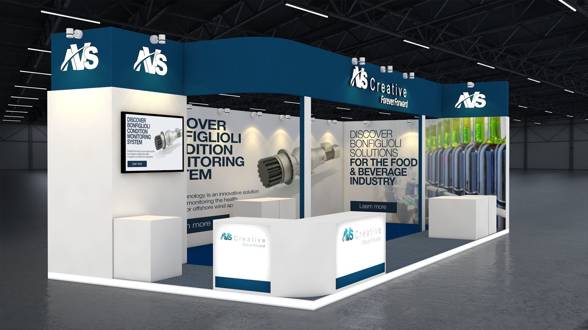 Exhibition Stand 3D model_2