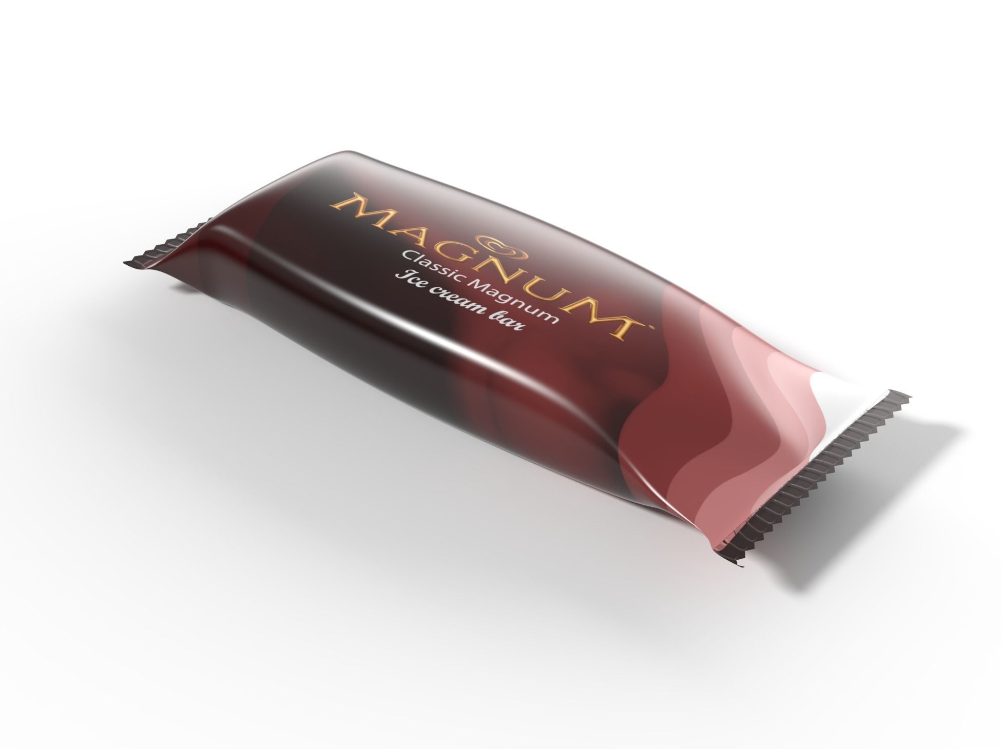 Magnum ice cream Low-poly 3D model_4