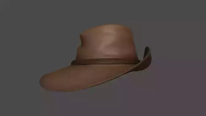 Anne Bonny Hat - Female Pirate Costume Low-poly 3D model