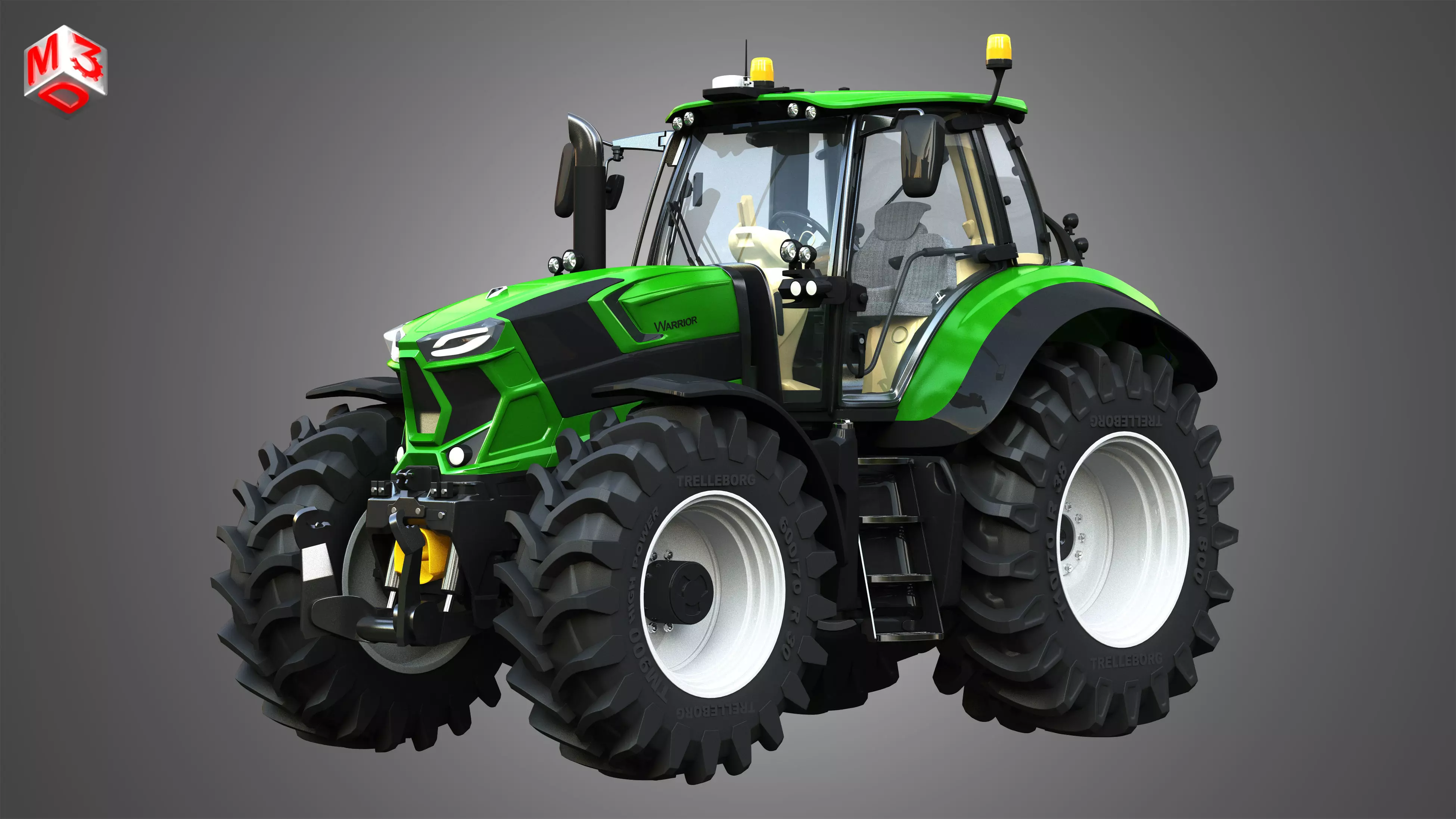 Deutz - Fahr 7 Series - 8280 TTV Tractor 3D model_0
