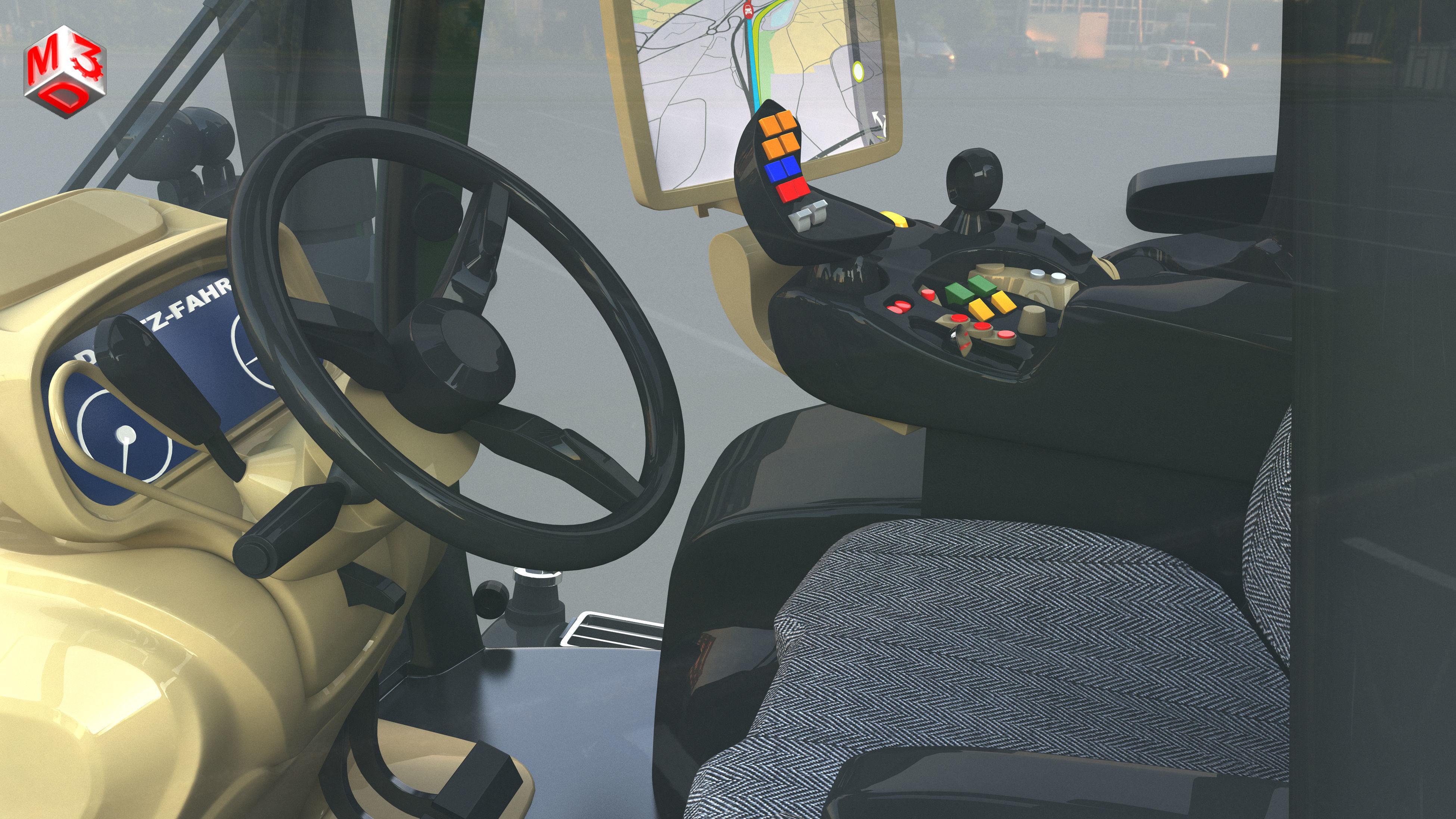 Deutz - Fahr 7 Series - 8280 TTV Tractor 3D model_12